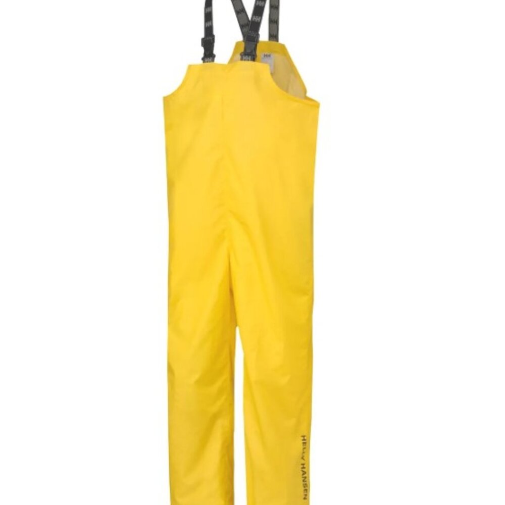 Helly Hansen Mandal Bib Pant Yellow XL Work Wear Waterproof NWT Wind Resistant